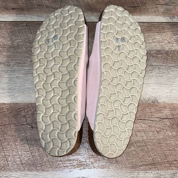 Autenti Womens Leather Sock Double Buckle Strappy Sandals Light Pink Size‎ 6 - Picture 7 of 7